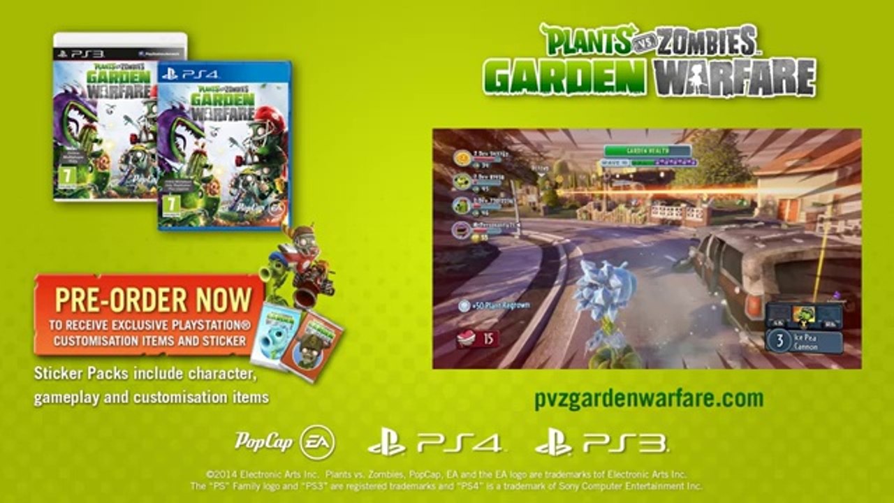 Plants vs Zombies Garden Warfare (PS4) - Annoncé sur PS4