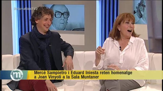 TV3 - Els Matins - Mercè Sampietro i Eduard Iniesta reten homenatge a Joan Vinyoli a la Sala Munta