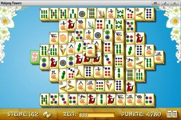 Gameduell - Mahjong _ Mahjongg Flowers online spielen 6.700 HD by skillgaming.de