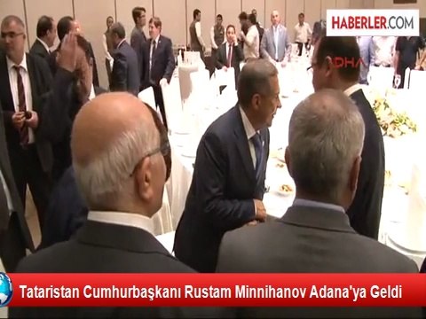 Tataristan Cumhurbaşkanı Rustam Minnihanov Adana'ya Geldi