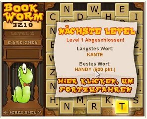 Gameduell Classics - Bookworm played by skillgaming.de