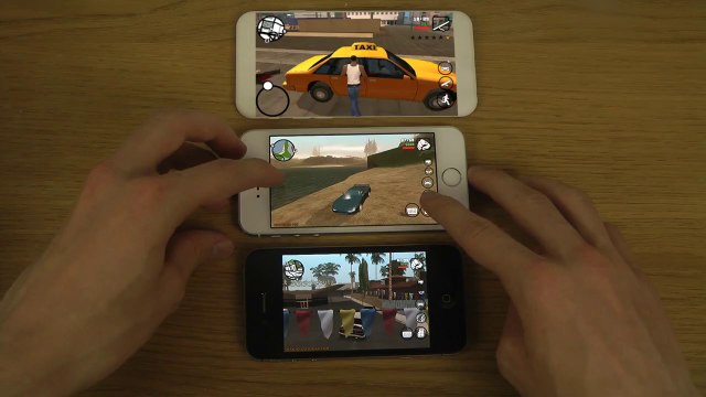 GTA San Andreas iPhone 6 4.7 vs. iPhone 5S 5 4 vs. iPhone 4S 4 3.5 Size Gameplay Concept