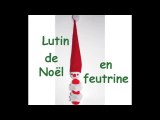 Lutin de Noël en feutrine