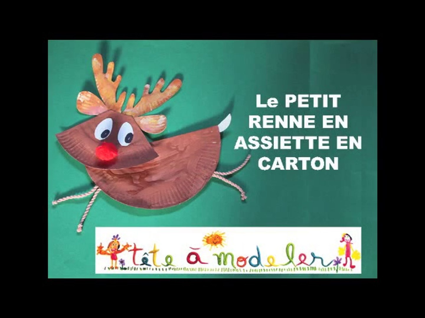 Petit renne de Noël en assiette en carton - Vidéo Dailymotion