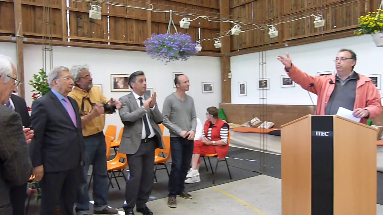 2014 05 29 La 38ème foire des potiers à Bussière-Badil, discours de Serge Cousseran, président de l'association Quatre à Quatre