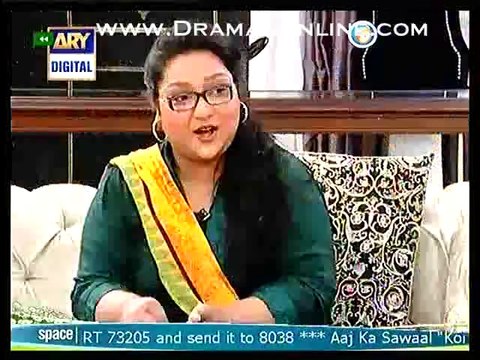 Comedian Danish Nawaz and Uroosa Siddiqui telling funny stories of their lives to Nida