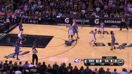 Manu Ginobili Slaps Kevin Durant in the Face - Game 5