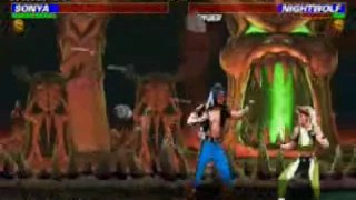 Mortal Kombat Trilogy Sonya Very Hard Level