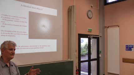 L'étude d'une dualité onde-particule à échelle macroscopique (1/2)