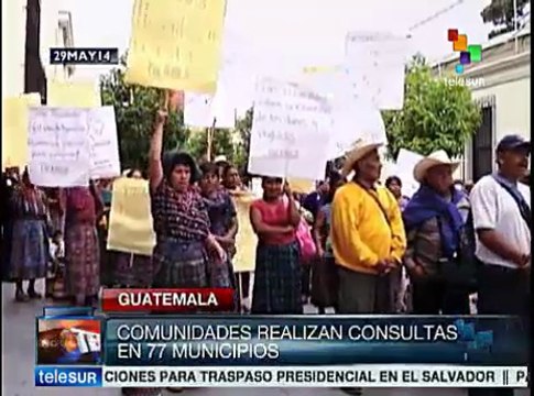 Guatemaltecos protestan contra proyectos mineros
