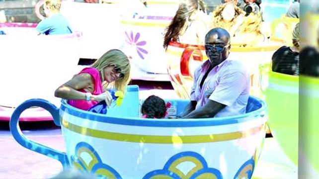 Heidi Klum y Seal llevan sus hijos a Disneyland