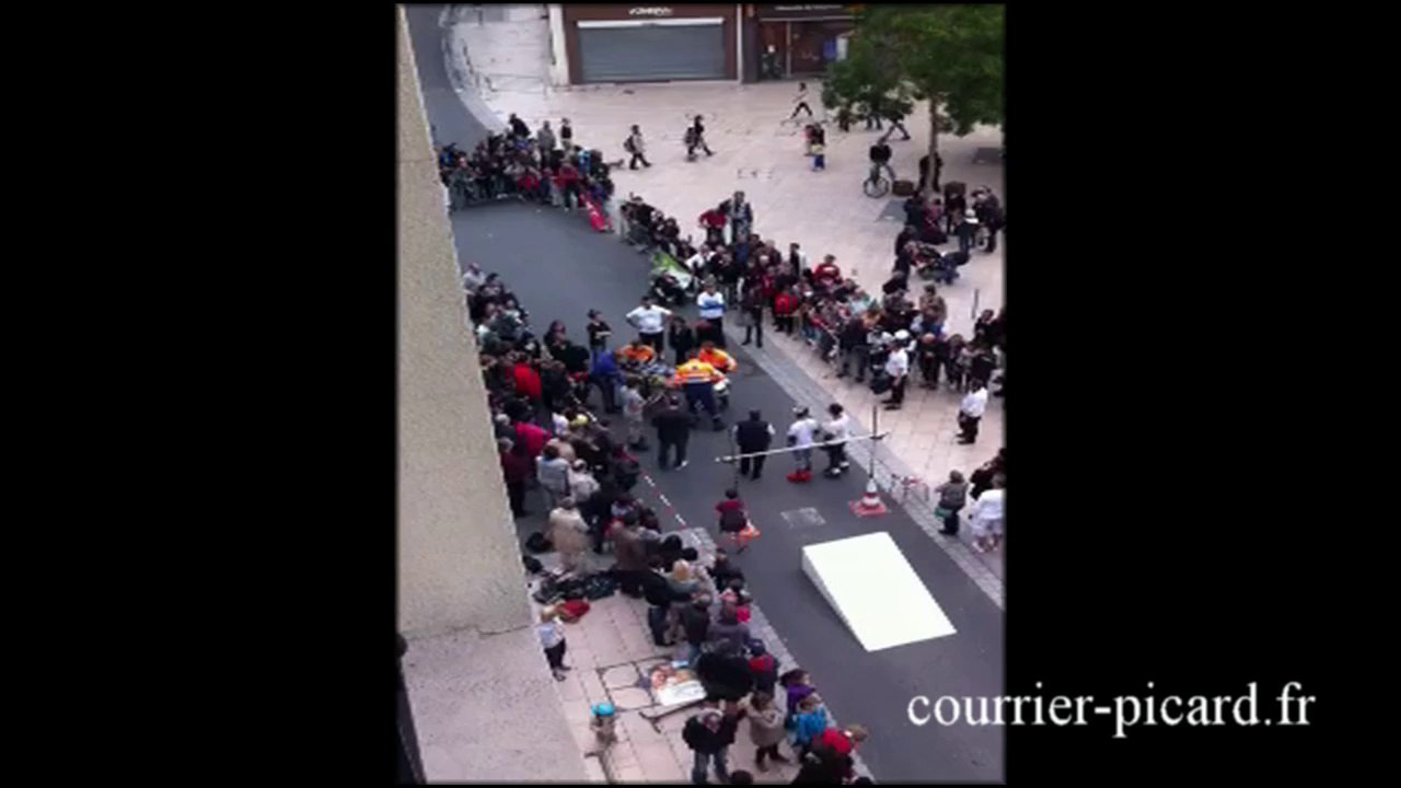 Chute à la course Amiens Rollers & Running