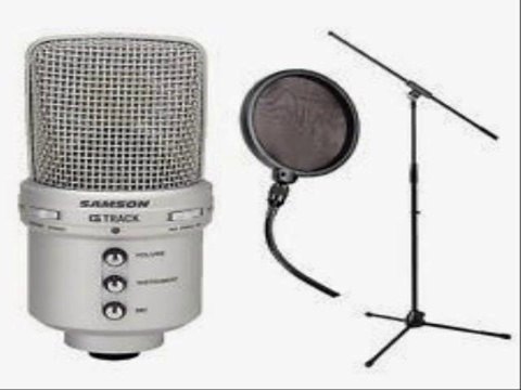 Samson Audio GM1U G-Track Condenser Microphone - Built-in USB Audio Interface