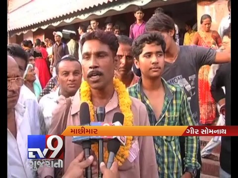 Pakistan releases 150 detained Indian fishermen at Wagah border, Gir Somnath - Tv9 Gujarati