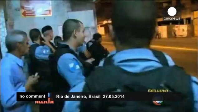 Gunfire in the streets of Rio de Janeiro