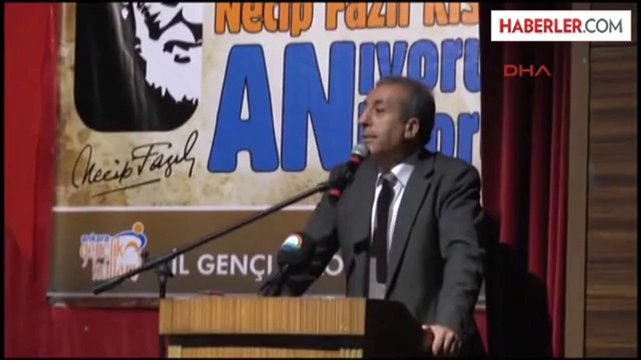 Ankara Bakan Eker Necip Fazıl'ı Anlattıbakan Eker Necip Fazıl'ı Anlattı