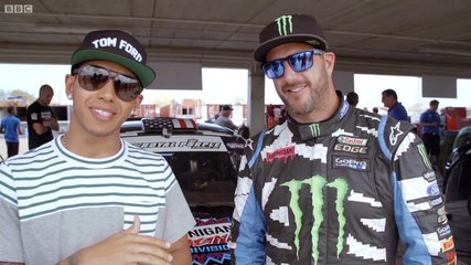 Ken Block affronte Lewis Hamilton