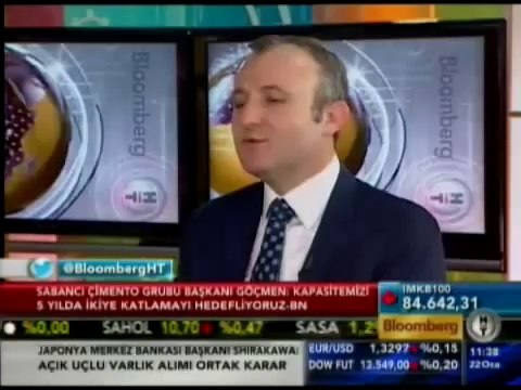 22 Ocak 2013 tarihinde Bloomberg HT'de yayınlanan 'Bakış' programı Sn. Ercüment Korkut konuğu