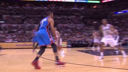 Westbrook's BEAST Slam From All Angles - Game 5 Vs Spurs -  (2014 West Finals)