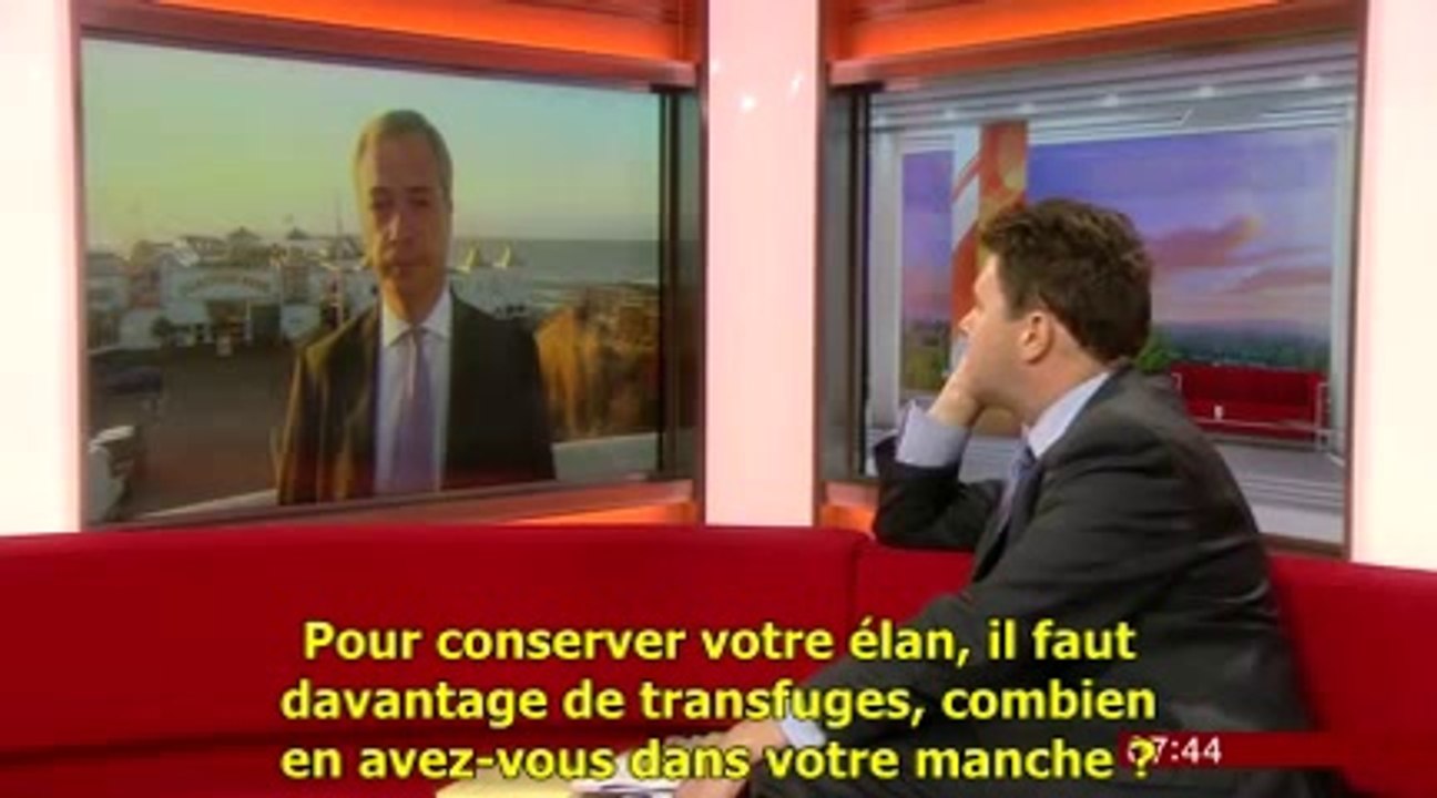 BBC. Nigel Farage, UKIP entre à Westminster S/T