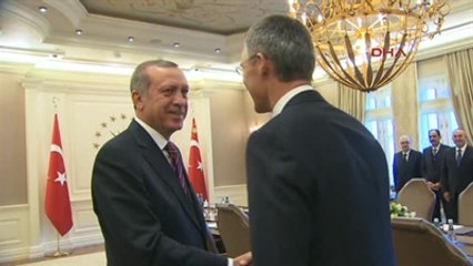NATO Genel Sekreteri Stoltenberg Çankaya Köşkünde