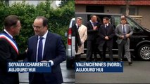 Hollande et Valls: deux déplacements, deux styles