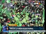 Inicia la veda electoral en Bolivia