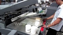 Tilted-arm Flat Bed Screen Printing Machine