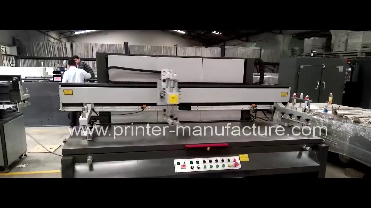 Large Size Flat Bed Screen Printing Machine Large Format Screen Printer