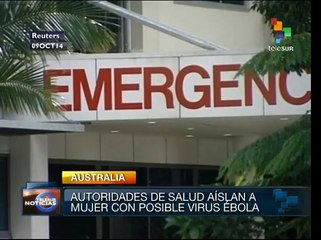Australia: autoridades sanitarias investigan posible caso de ébola