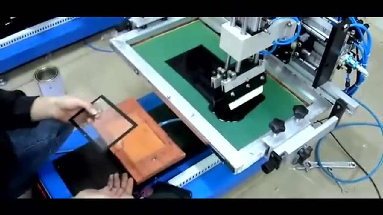 Desktop Flat Screen Printing Machine with Sliding Table