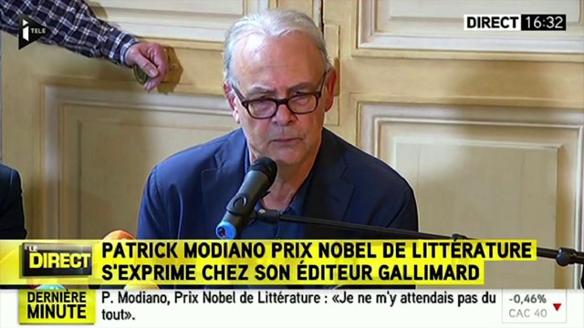Prix Nobel de littérature : Patrick Modiano n'a pas déçu ses fans