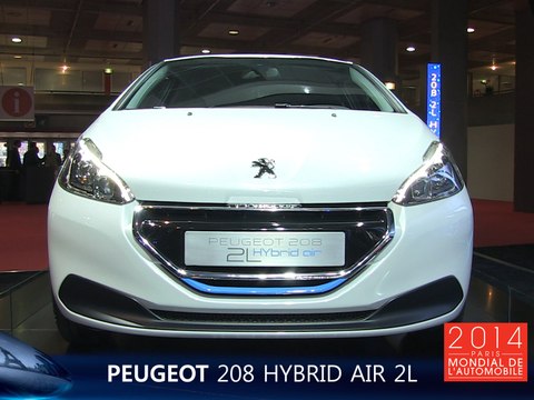 La Peugeot 208 HYbrid Air 2L en direct du Mondial de l'Auto 2014