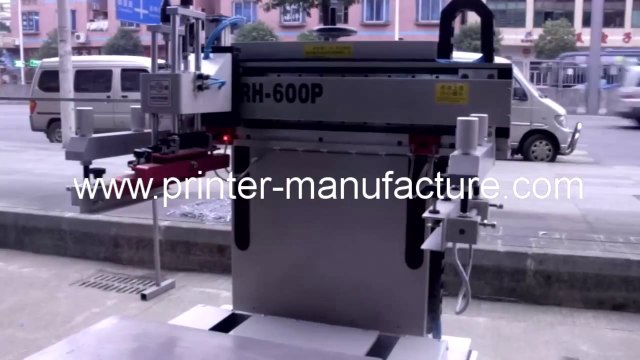 Flat Screen Printer with Sliding Vacuum Table Flatbed Screen Printer