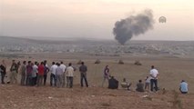 Koalisyon Güçlerine Ait Savaş Uçakları Kobani'yi Bombalıyor