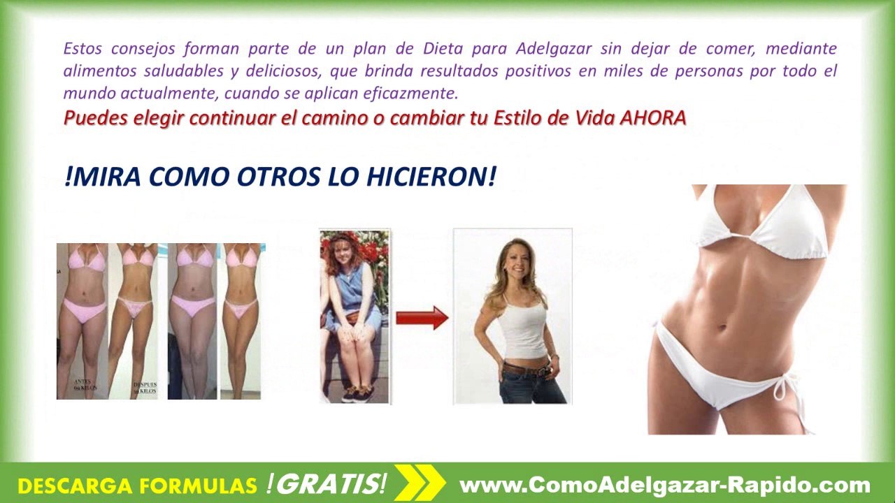 Dieta para Adelgazar Rapidamente