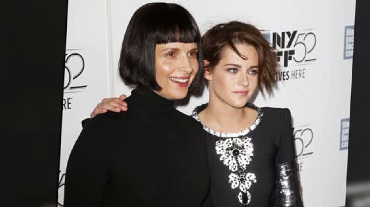 Kristen stewart und juliette binoche tragen ähnliche outfits bei der clouds of sils maria premiere