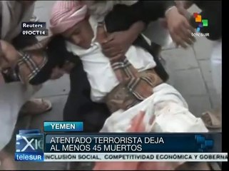 Yemen: un hombre se inmola en medio de una marcha y mata a 45 personas