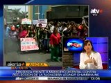 Santa Anita: Pobladores queman llantas contra reelección de Leonor Chumbibune