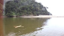 Bumerangue reciclado,  Rio do Puruba, Ubatuba, SP, Brasil, mares e rios, Natureza Selvagem