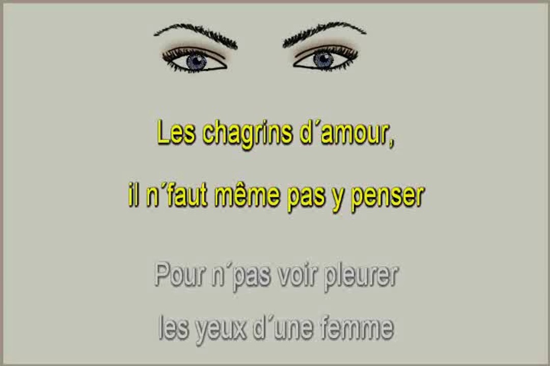 Les yeux d'une femme - Dick Rivers - Karaoké par Barbiche