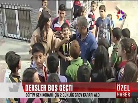 Eğitim Sen Kobani için 2 günlük grev kararı aldı dersler boş geçti