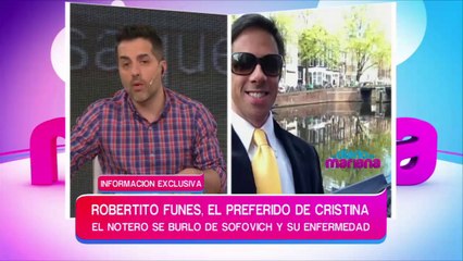 Robertito Funes se burló de Sofovich y su enfermedad