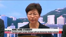 Hong Kong's gov't scraps dialogue with pro-democracy student activists