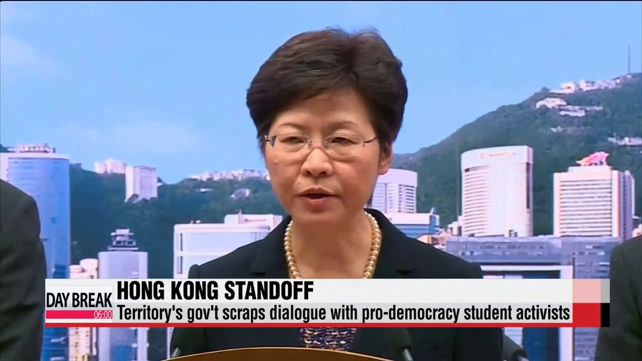 Hong Kong's gov't scraps dialogue with pro-democracy student activists