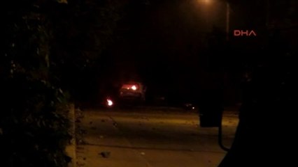 Ev ve Otomobilleri Ateşe Verdiler