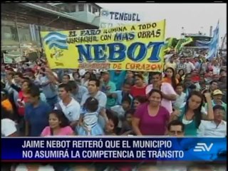 Nebot ratificó su intención de una consulta para definir la competencia de tránsito