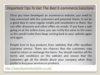 Important tips to get the best ecommerce solutions