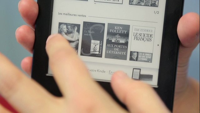 Prise en main de la liseuse Kindle tactile 6 pouces d'Amazon