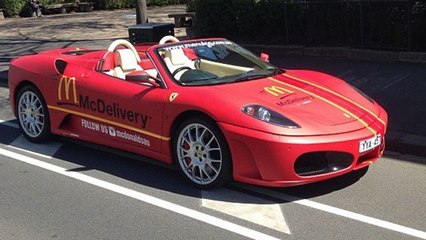 Ferrari F430 Spider Is McDonalds Delivery Vehicle In Melbourne, Australia